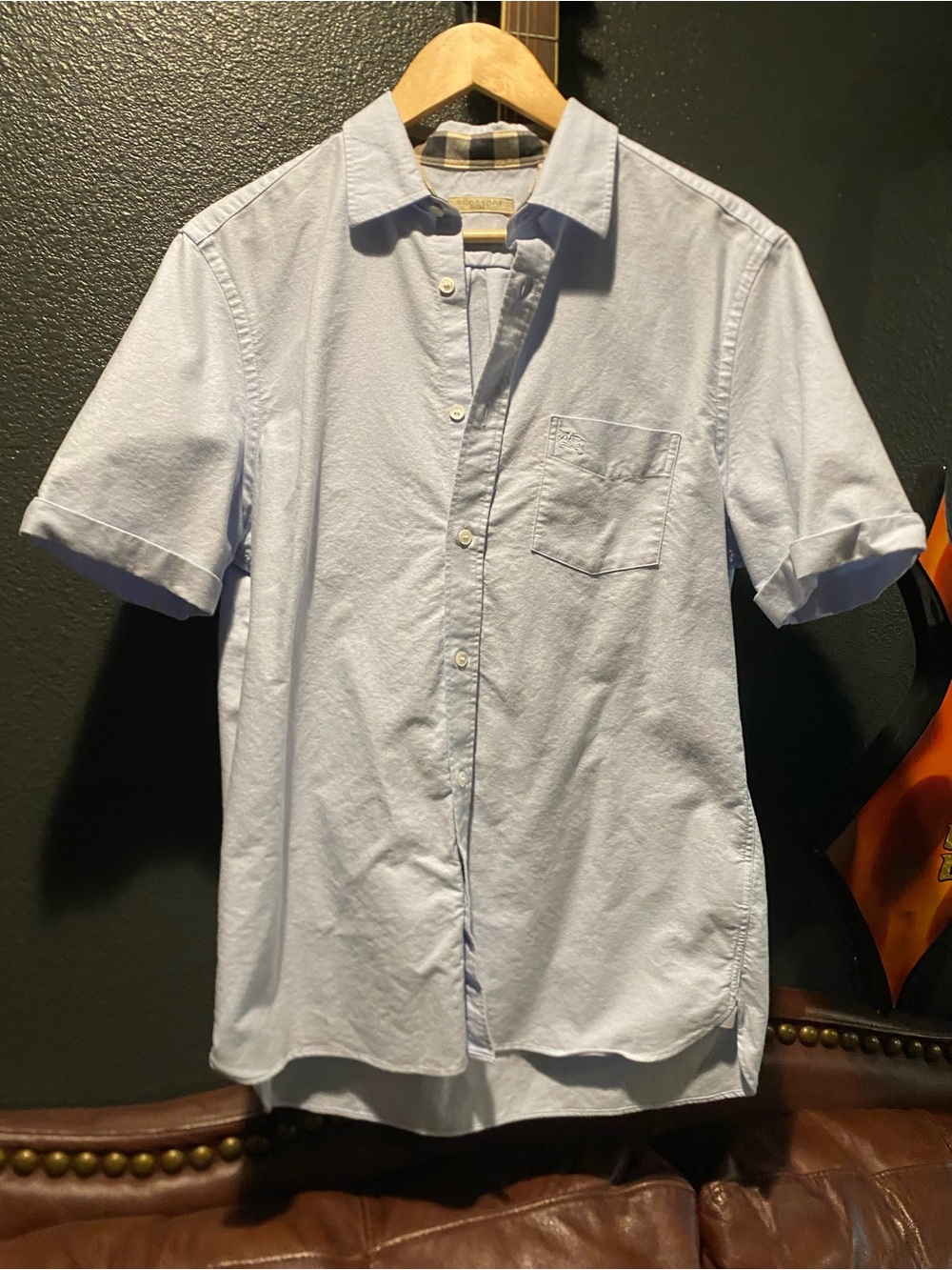 Men's burberry short sleeve button up